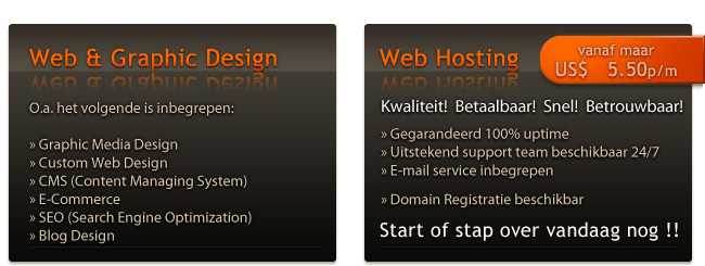 web hosting web and graphic design